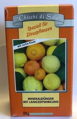 Zitrus- Langzeitdünger  (Chicchi di Sole) Speziell für Zitruspflanzen 500gr.