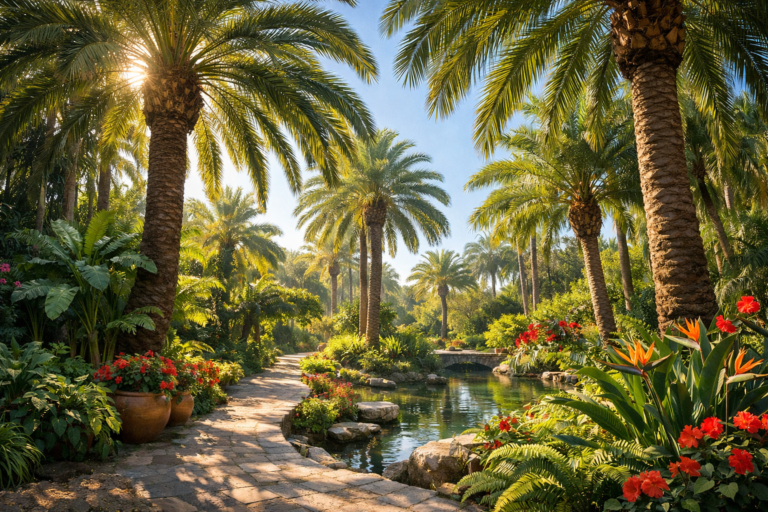 Großpalmen im Garten mit exotischem Flair und majestätischer Präsenz