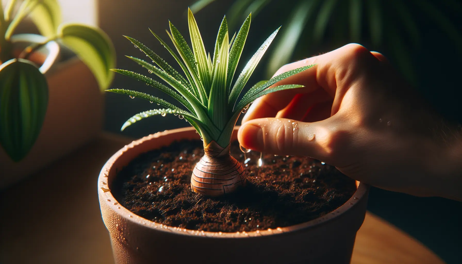 Drachenbaum Steckling in Anzuchttopf zur Vermehrung