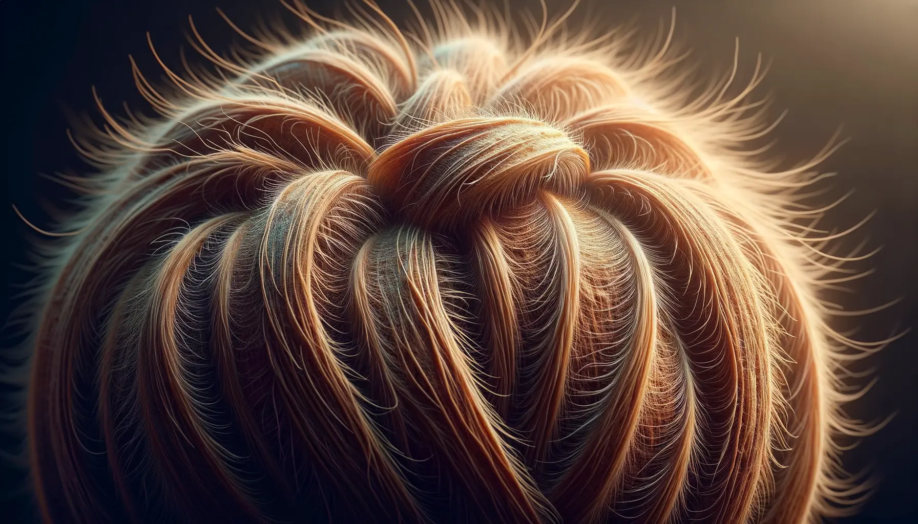 Nahaufnahme der charakteristischen haarigen Schale einer Kokosnuss