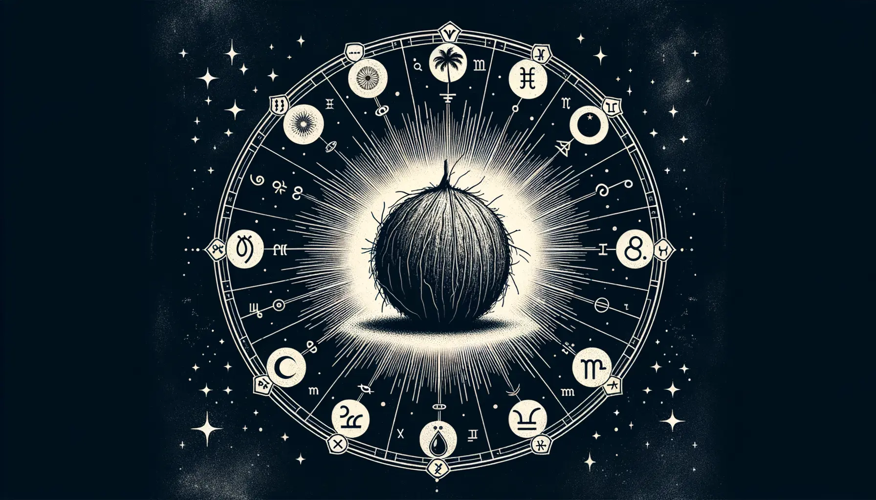 Kokosnuss Horoskop 2026 – Mystik & Persönlichkeit entdecken 3 Symbolische Kokosnuss und Sternzeichen im Horoskop-Kontext
