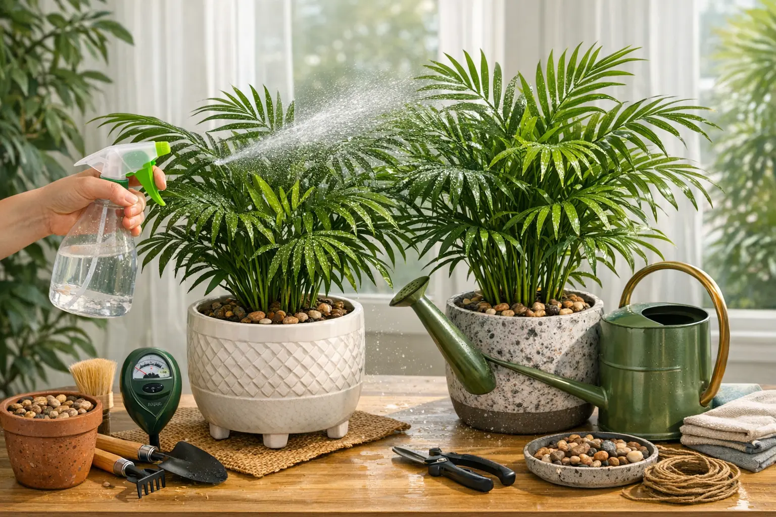 Zimmerpalmen Pflege gießen Luftfeuchtigkeit Standort